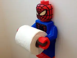 Spiderman Klemmbausteine Toilettenpapierhalter