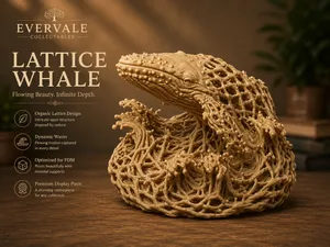 The Lattice Whale – Humpback & Waves Sculpture