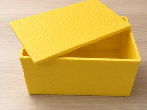 Textured Storage Box with Lid