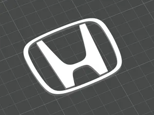 Honda Emblem Logo - 3D Printed