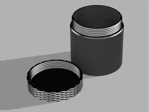 Pot de rangement à couvercle vissé