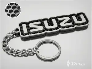 Isuzu logo Honeycomb keychain