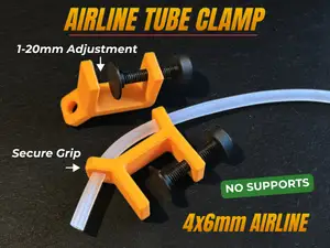 Aquarium Airline Tube Clamps 4x6mm (Drip Control)