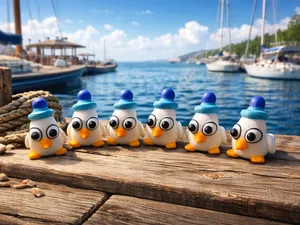 Freche Hafen-Möwe- Niedliche 3D-Deko zum Verlieben