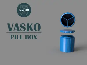 Vasko – Pill Box with Threaded Lid