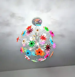 Colorful flowers for ceiling, wall and floor lamp.