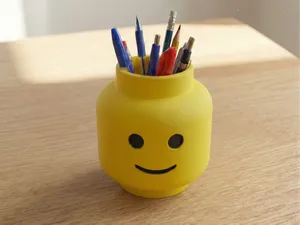 Brickman Head Pen Holder