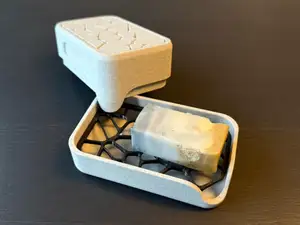 Soap Dish with Lid Voronoi Design