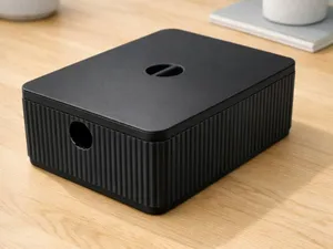 Stackable Storage Box-Organizer with Optional Lid