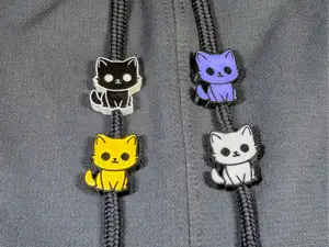 Cute Kitty Cat Drawstring Charm