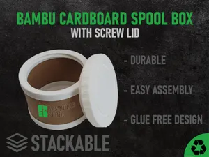 Bambu Lab Cardboard Spool Box [stackable]