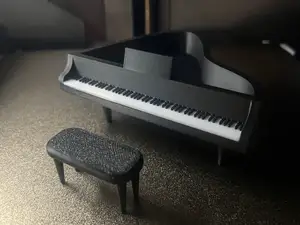 Dolls House Miniature Piano and Stool