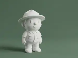 Cute Forest Ranger – Cartoon Forester Character