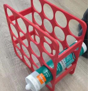 Caulking Tube Shelf for Cylindrical Objects