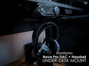 SteelSeries Nova Pro DAC +Headset under desk Mount