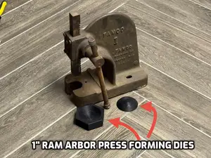 1" Ram Arbor Press Forming Dies