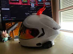 Geometric Spiral Helmet Horns Attachment