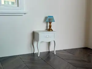 Curve Leg Bedside Table for Dollhouse Miniature