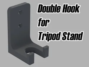 Double Hook Wall Mount for Tripods and More