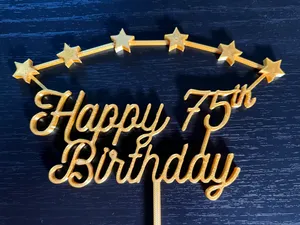 75th Birthday Cake Topper
