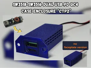 SW3518 SW3516 Dual USB PD QC4 Case Enclosure CTP2