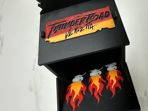 Dice tower for Thunder Road Vendetta Board game