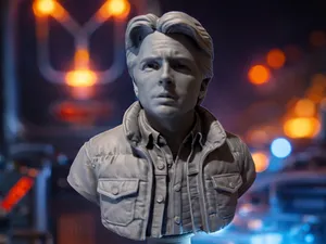 Marty McFly Bust – Back to the Future Fan Art