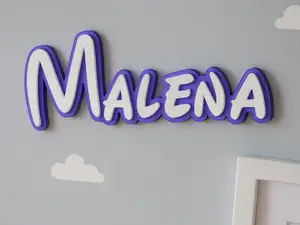 Namensschild Malena - Walt-Disney-Style ähnlich