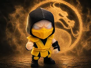 Mini Flexi Scorpion (Mortal Kombat)