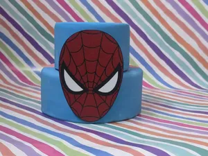 floating Man spider head cake topper