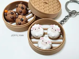 Sheep Bun Fidget Keychain (Dim Sum)