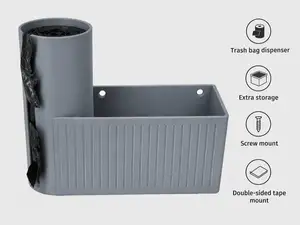 Trash bag dispenser with storage