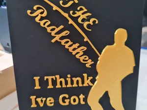 The Rodfather Fishing Plaque