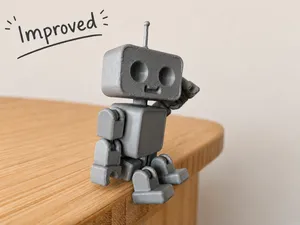 Cute Articulated Robot Print-in-Place V2