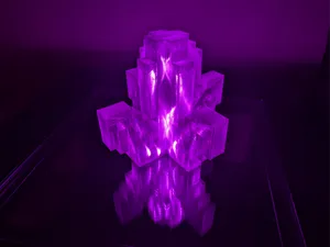 Minecraft Amethyst Crystal Lamp