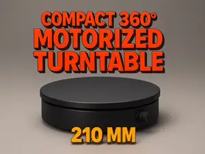 Battery-Powered 360° Turntable