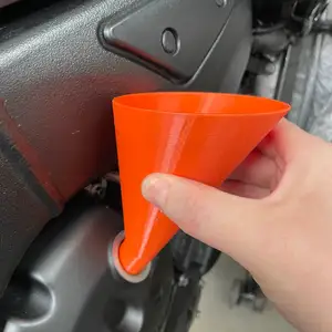 Angled funnel
