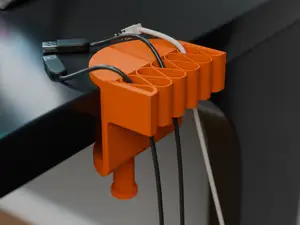 Clamp-On Desk Cable Holder