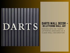 DARTS Wall Decor – 3D Lettering Wall Art