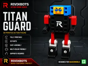RivixBots XPL-4 "Titan Guard" robot action figure