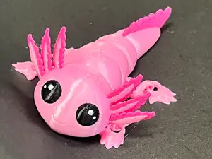 Kawaii Axolotl | NO SUPPORTS | Print-in-Place
