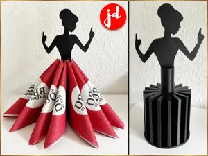 Serviettenhalter mit Frauen Silhouette DANCER