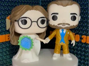 Cake Topper Wedding Funko Pop Figurine MULTIPART