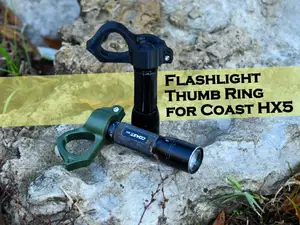 Flashlight Thumb Ring for the Coast HX5