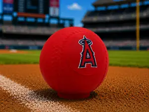 Angels - baseball display w/ separate logo