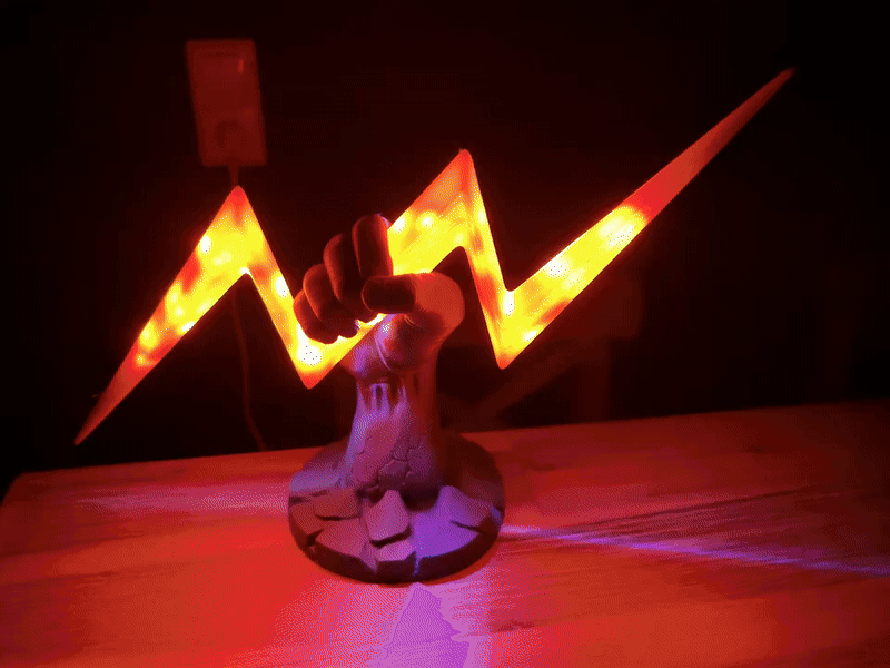 ZEUS Thunderbolt Lamp – Hand of the Storm