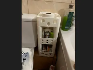 Modular Hexagon Bathroom Organizer
