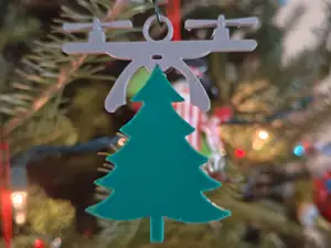 Drone Christmas Tree Ornament