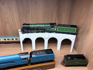 HO OO 火车模型展示台 汽车模型展示架 哈利波特高架桥 1:87/76/72/64比例