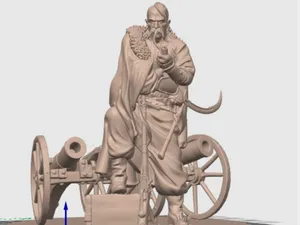 Cossack with guns